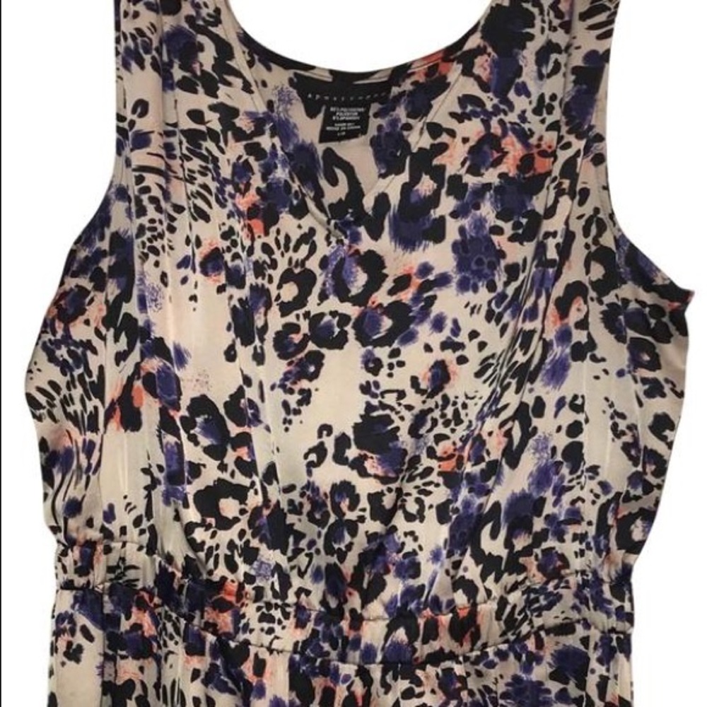 Leopard Print Multi-color Cocktail Dress
